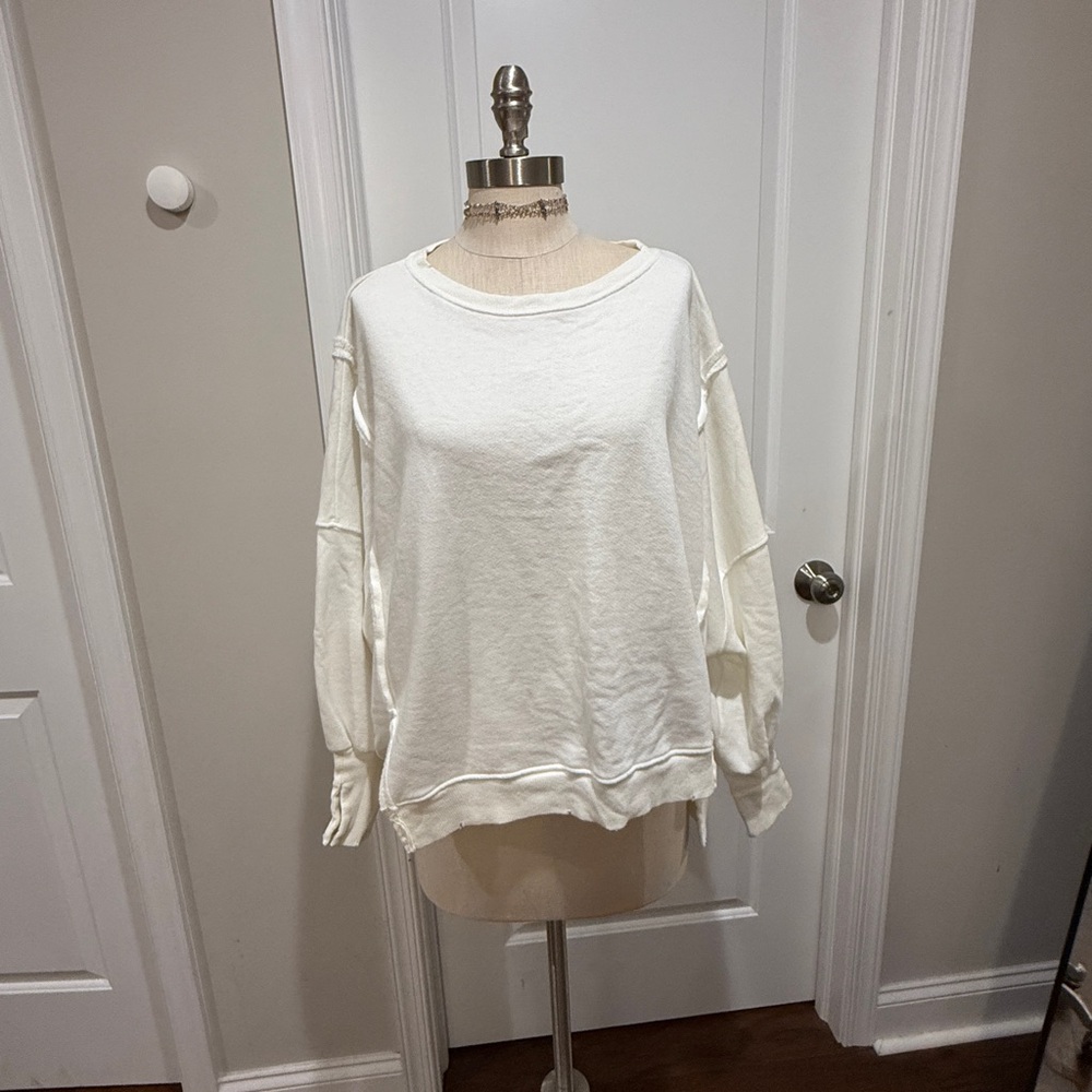 We The Free Relaxed Crewneck tunic - White